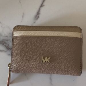 Michael Kors Brown and Cream Leather Wallet